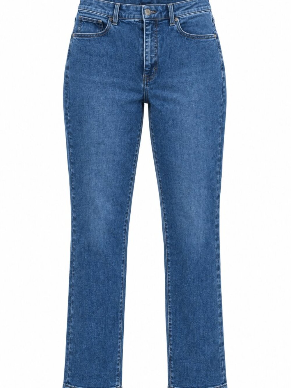 93% Cotton Talbots High Waist Straight Leg Jean Curvy Size 12